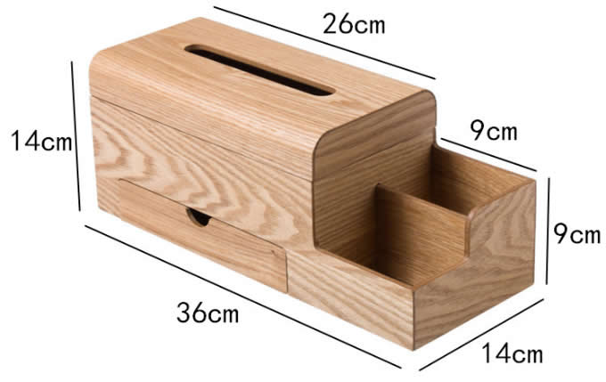 wooden tissue holder