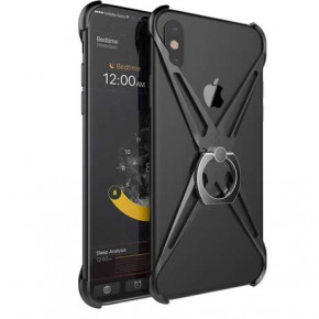 For iPhone 7 6 6s Plus Case Luxury Aluminum Bumper Mirror Metal Shockproof  Case