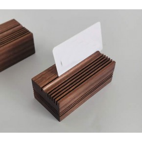  MaxGear Wood Business Card Holder for Desk Business