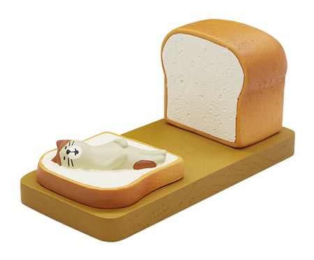 Cute cartoon cat and toast bread cell phone holder Mobile Phone Stand 