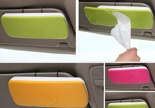Car Sun Visor Tissue Box