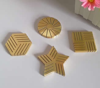 Modern Brass Photo Holder Business Card Wedding Table Numbers Holder