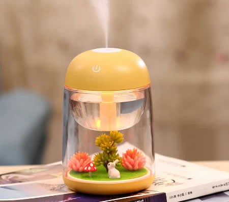USB  Mist Humidifier with Colorful LED Night Light