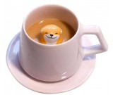 Happy Shiba Inu Ceramic Coffee Cup
