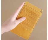 Handmade Leather Thin Credit Card Holder Multi-card Wallet