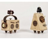 Robot Wooden Music Box