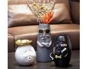 Abstract Art Figure Shape Decorative Vase,For Home Living Room Office