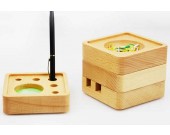 Bamboo&Wooden Smart Phone Dock Stand Desk Organizer Office Accessories Set – 4 Piece Set 