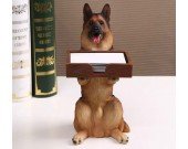 Dog Desk Business Card Holder