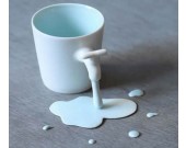 Porcelain Coffee Mug with Faucet Handle