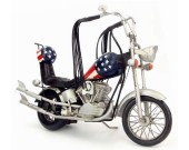 Handmade Antique Model Kit Motorcycle-1969 Harley National Flag Motorcycle
