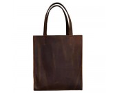 Handmade Leather Shoulder Bag Casual Big Bags Handbag 