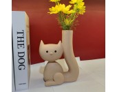 House Cute Kitten Ceramic Decorative Vase