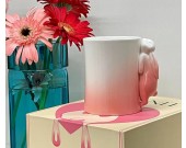 Playful Pink Rabbit Ceramic Mug