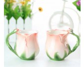 Porcelain Rose Tea & Coffee Mug 