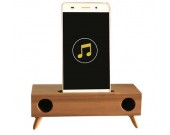 Wooden Phone Sound Amplifier Trumpet Holder Amplifier Loudspeaker 