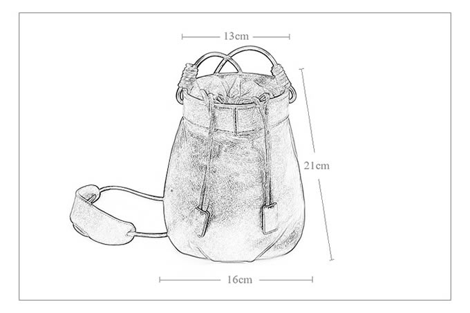 Handcrafted Leather Cylinder Shoulder Bag - FeelGift