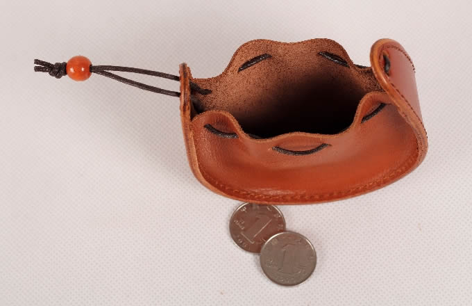 Leather Drawstring Pouch Coin Purse christmas gifts cool stuffs feelgift 3