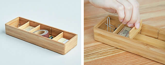 Bamboo Drawer Organizer