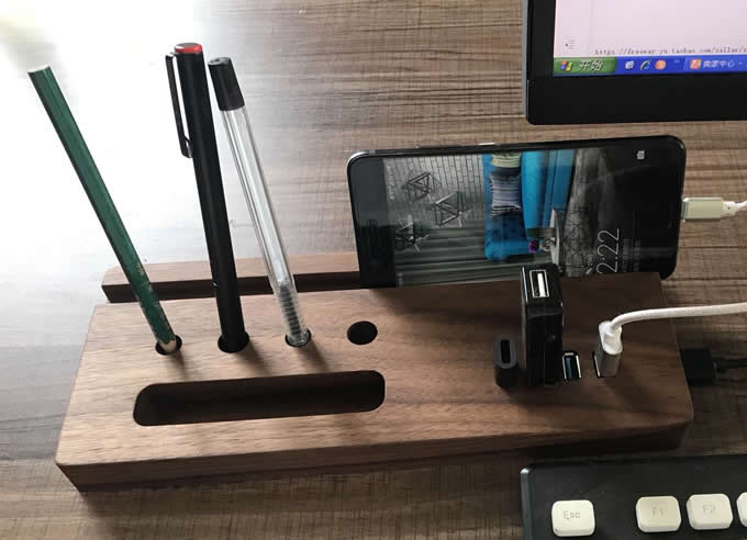 Desk organizer Desk accessories for men iPad & iPhone stand Boss