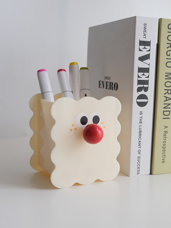 Big Nose Cartoon Biscuit Pen Holder, Funny Desktop Organization