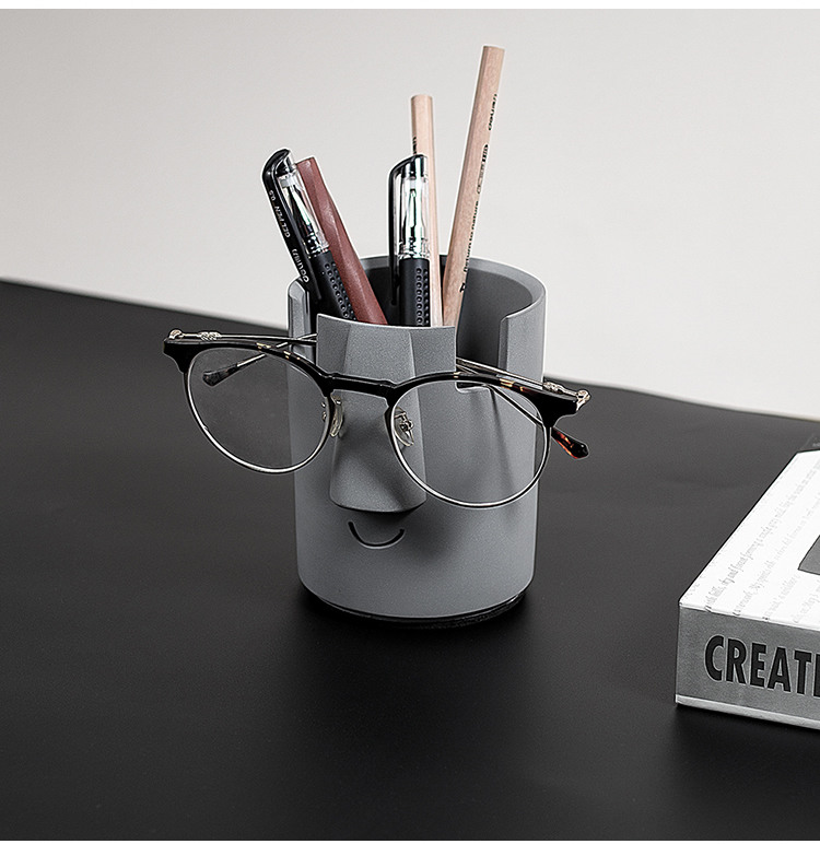 Concrete Pen Holder, Desk Organizer, Glasses Holder